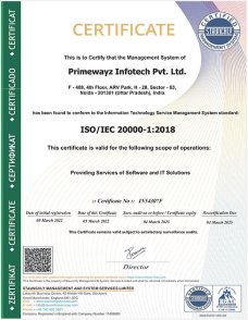 ISO/IEC Certificate