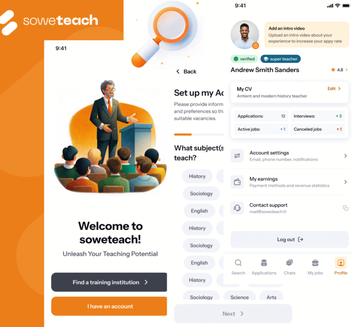 Showteach screen