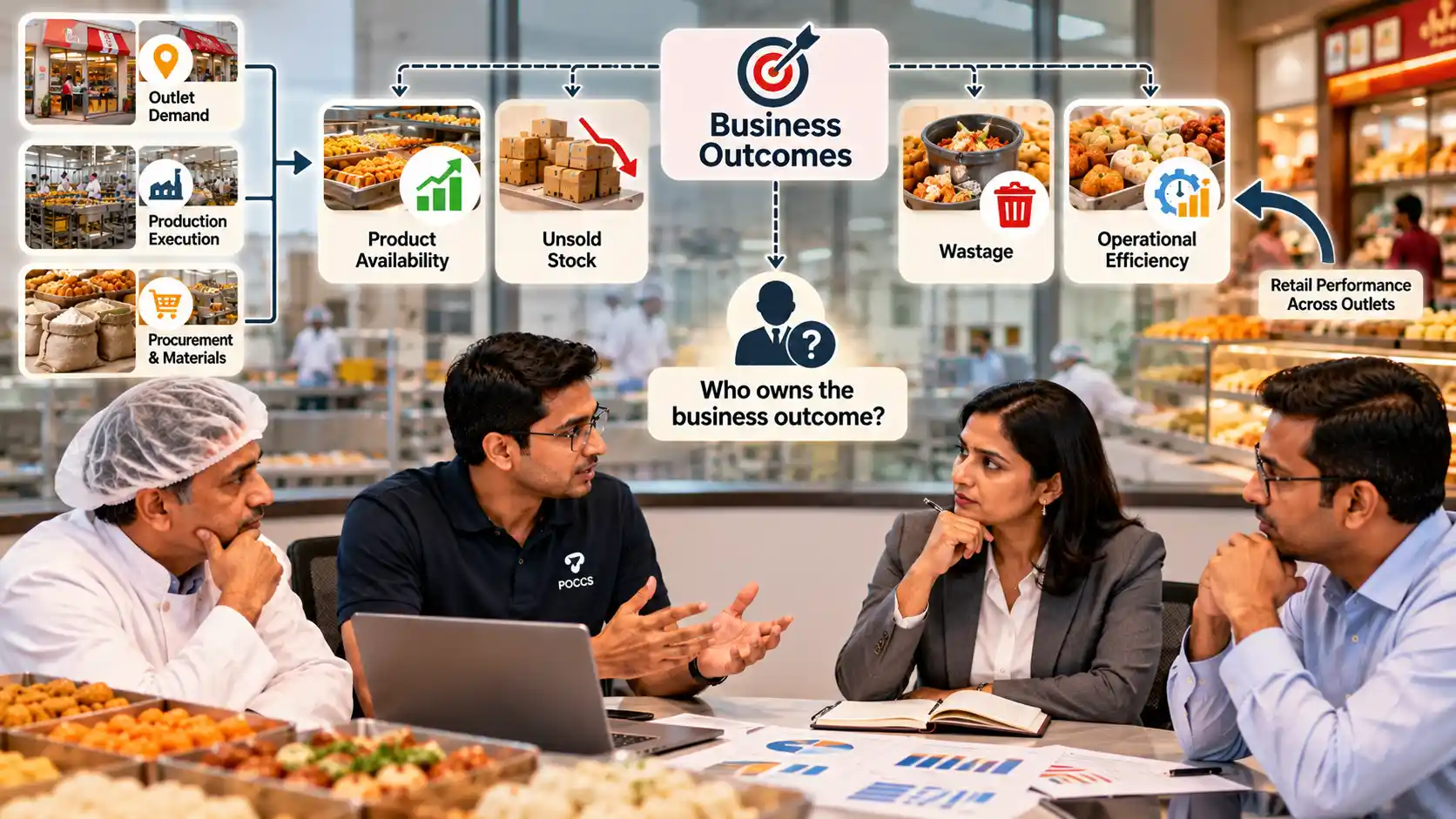 Operations leadership connecting production, procurement and retail performance to product availability, unsold stock and business outcomes